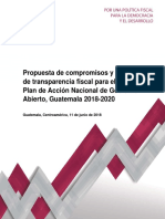 Propuesta Del Icefi Compromisos Transparencia Fiscal Panaga 2018 2020