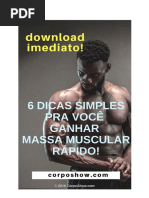 6 Dicas Simples Para Você Ganhar Massa Muscular Rápido!