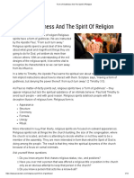 Form of Godliness and The Spirit of Religion