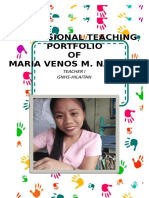 Cover Page For Teachers Port