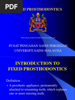 GTC 1 - Introduction To Fixed Prosthodontics (PPSG Lectures)