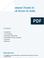 Investment Trends in Biotech Sector in India