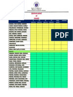 Grading Sheet IN Health: Male: 1 Grading 2 Grading 3 Grading 4 Grading Final Grade Remarks