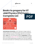 Books To Prepare For IIT JAM Physics PH Exam Complete List AglaSem Admissi