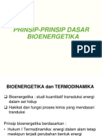 Prinsip Dasar Bioenergetika Genap 2019 HS