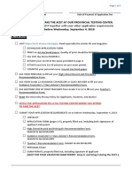 Checklist: SUBMIT THIS CHECKLIST Together With Your Other Application Requirements