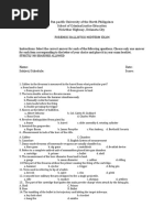 Pan Pacific University of The North Philippines School of Criminal Justice Education Mcarthur Highway, Urdaneta City Forensic Ballistics Midterm Exam