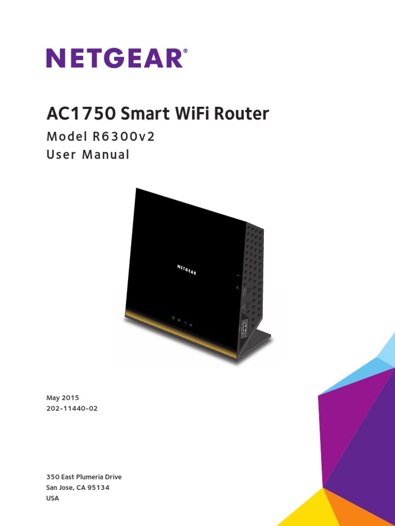 Ac1750 Smart Wifi Router: Model R6300V2 User Manual | PDF | Wi Fi ...