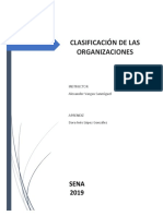 Clasificacion de Las Organizaciones