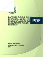 Sampul, Daftar Isi, Kata Pengantar Pdsa