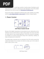 SCR Power Control Circuit