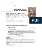 Einstein on Gandhi