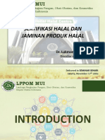 Lppom - Mui - Sertifikasi SJH