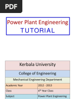 Power Plant Tutorial Sheets PDF