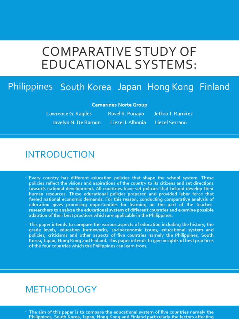 Comparative Analysis of Education Systems | PDF | Educational ...