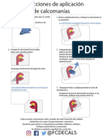 Instrucciones de Aplicación de Calcomanías (FC DECALS)