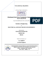 Vocational Training Report On CSPTCL