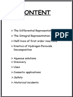 Kinetics of Hydrogen Peroxide Decomposition