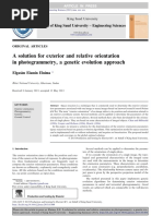 A Solution For Exterior and Relative Orientation in Photogrammetry, A Genetic Evolution Approach