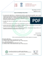 Case File No.: RJ-21811-INST Date of Issue: 22/07/2019 Document No.: 19-RSO-412599 Valid Till: 22/07/2022 Approval of Radiological Safety Officer