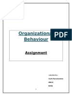 Organizational Behaviour Assignment