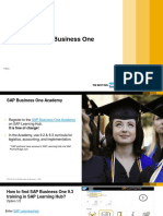 Training For SAP Business One: Public