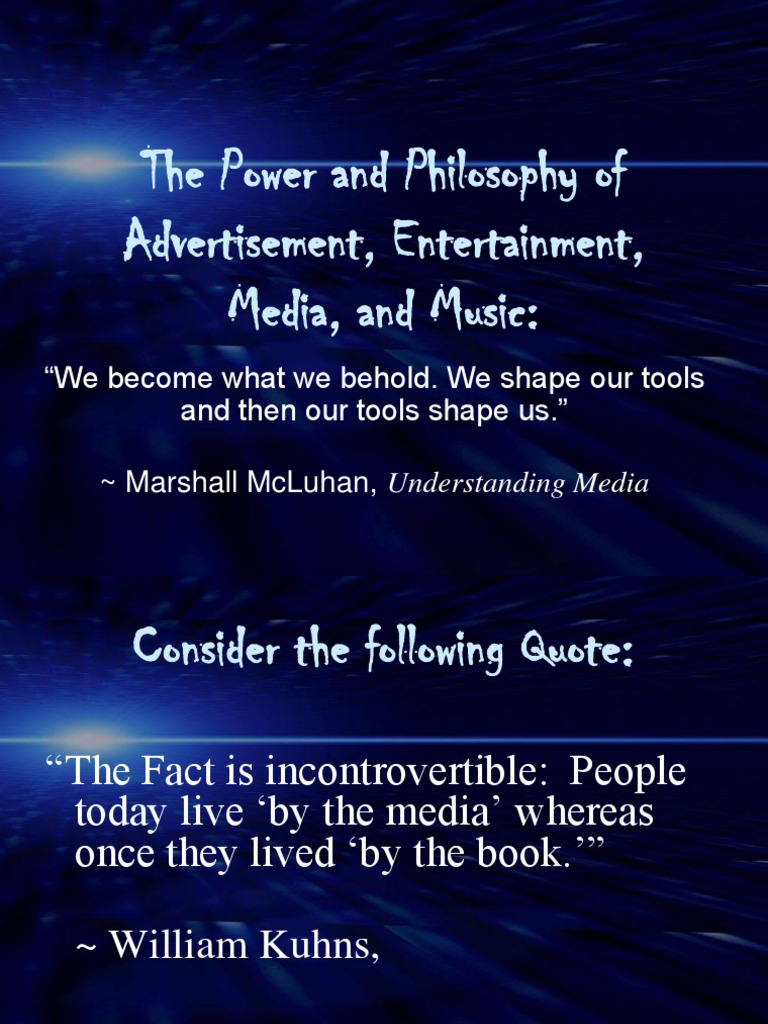 The Power And Philosophy Of Media Pdf