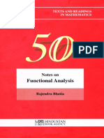 Notes on functional analysis
