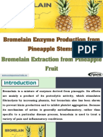 Bromelain Enzyme Production from Pineapple Stems