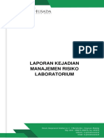 Laporan Kejadian Manajemen Risiko Laboratorium PDF