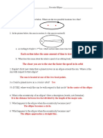 Kepler Laws Review Answers