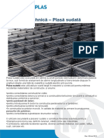 Fisa Tehnica Plasa Sudata PDF