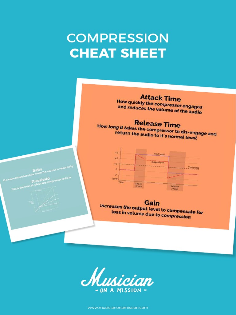 Compression Cheat Sheet | PDF | Audio Engineering | Sound Technology
