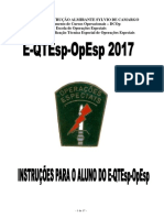 Instruções para o Aluno Do E-Qtesp-Opesp 2017 - 1