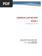 Criminal Law Review Book 2: By: Dizon - Manalo - Navarez - Shyu - Tubio