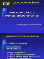 Q Roteiro Calculo Rede de Hidrantes