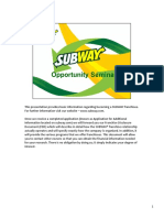 Subway Seminar