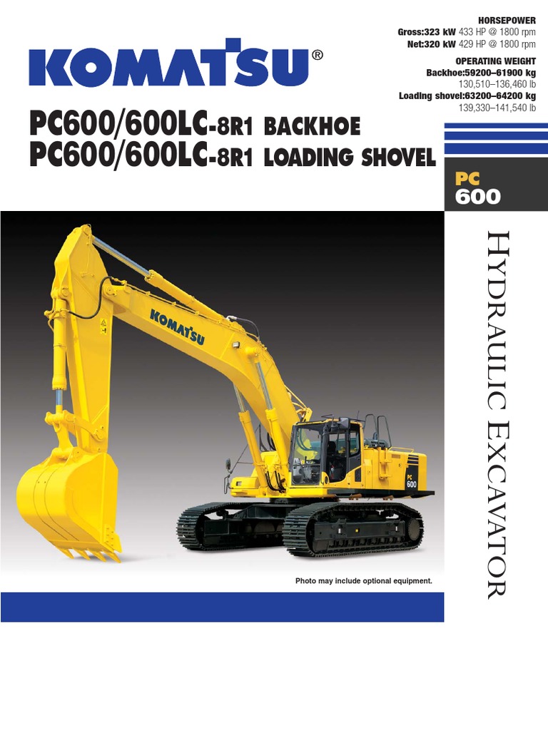 PC600/600LC PC600/600LC: - 8R1 Backhoe - 8R1 Loading Shovel | PDF ...