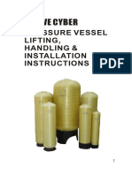 Wave Cyber: Pressure Vessel Lifting, Handling & Installation Instructions