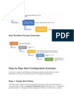 Step by Step Alert Configuration Example:: Alert Runtime Process Overview