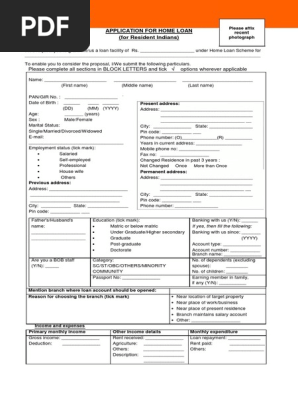 Bank loan documents