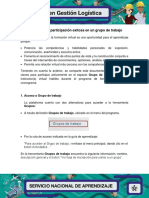 Guia Para Una Participacion Exitosa en Un Grupo de Trabajo