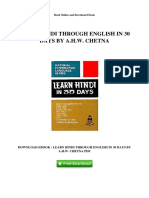 Learn Hindi in 30 Days eBook