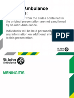 Meningitis Presentation Resource