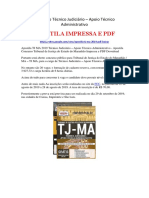 Apostila Técnico Judiciário Administrativo Concurso TJ MA 2019 PDF Ou Livro