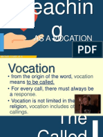 Teaching As A Vocation