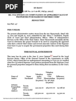 En Banc (AM No. 11-7-10-SC, Jul 31, 2012) Re: Coa Opinion On Computation of Appraised Value of Properties Purchased by Retired Chief