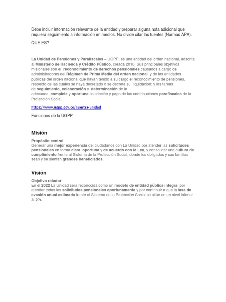 Ugpp | PDF | Pensión | Politica social