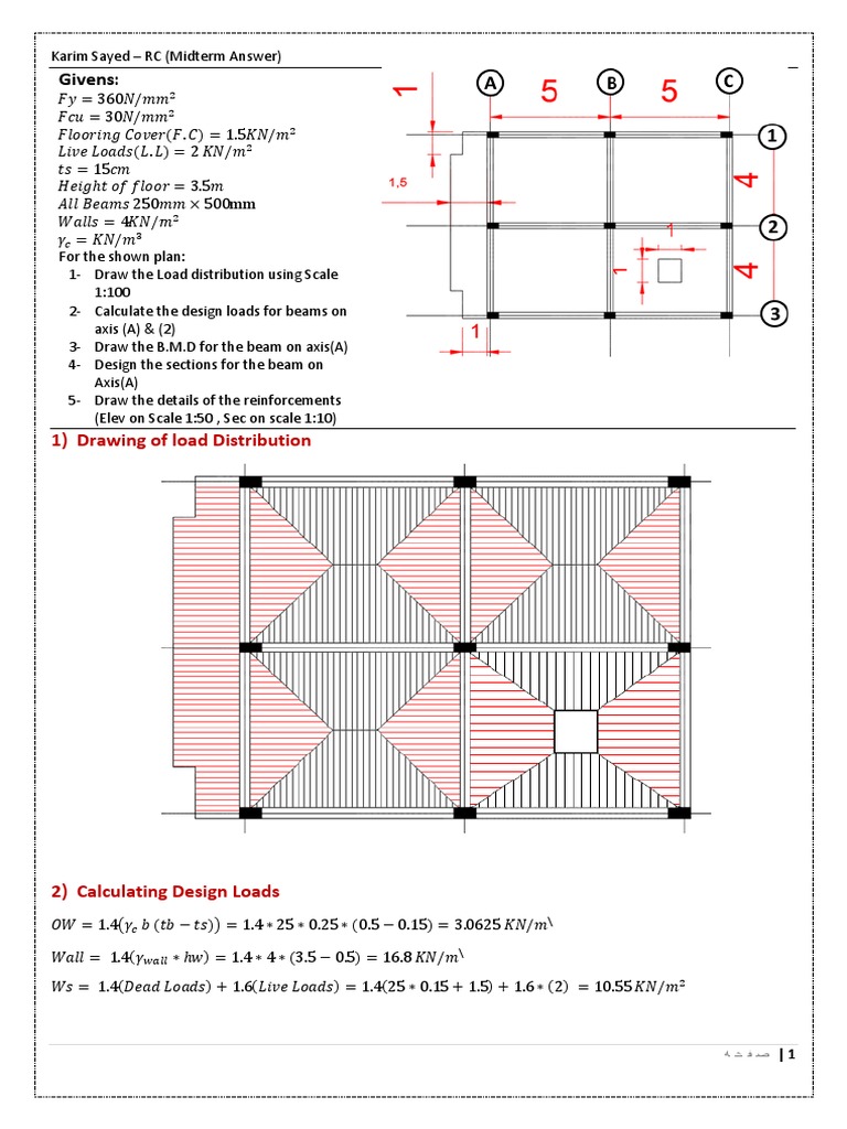 Example - Beams - 1 PDF | PDF | Beam (Structure) | Mechanics