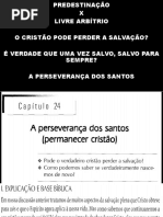Predestinação X Livre Arbítrio